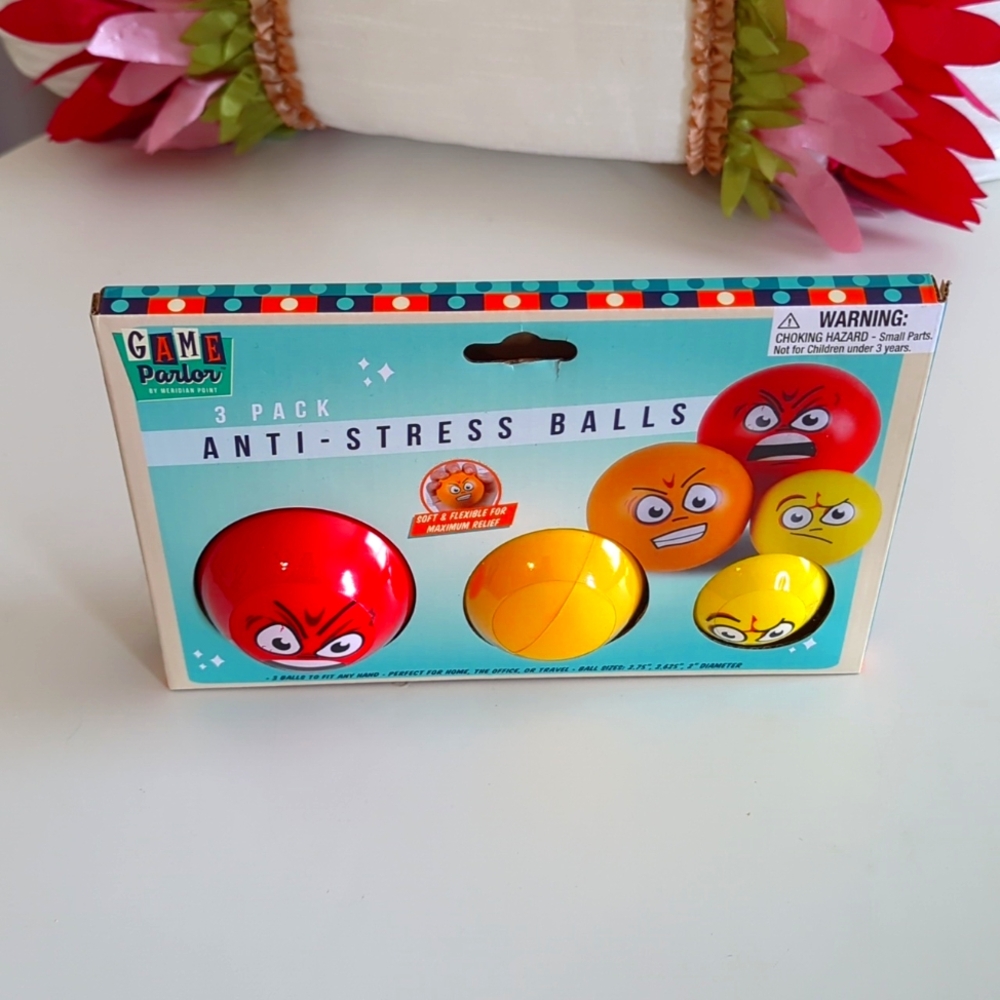 3 PACK ANTI STRESS BALLS